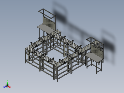 自动配料系统的环形输送线
