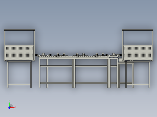 自动配料系统的环形输送线前视缩略图