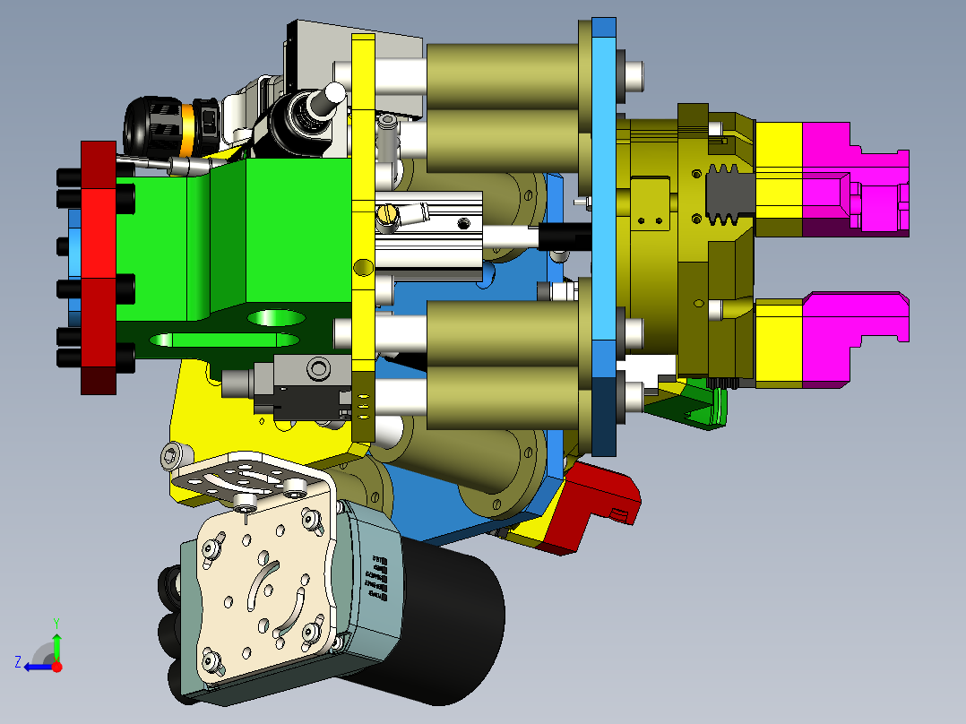 锻造抓手右视图
