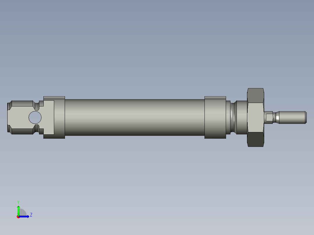 笔形气缸DSNU-16-30-P-AFESTO左视图