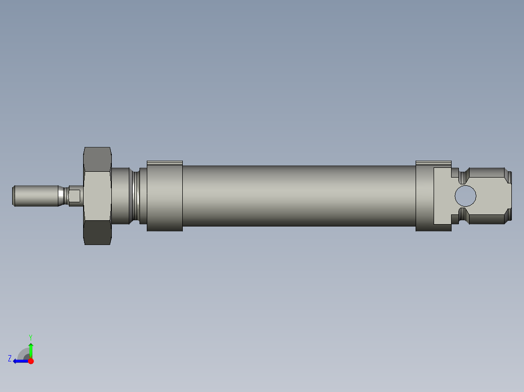 笔形气缸DSNU-16-30-P-AFESTO右视图