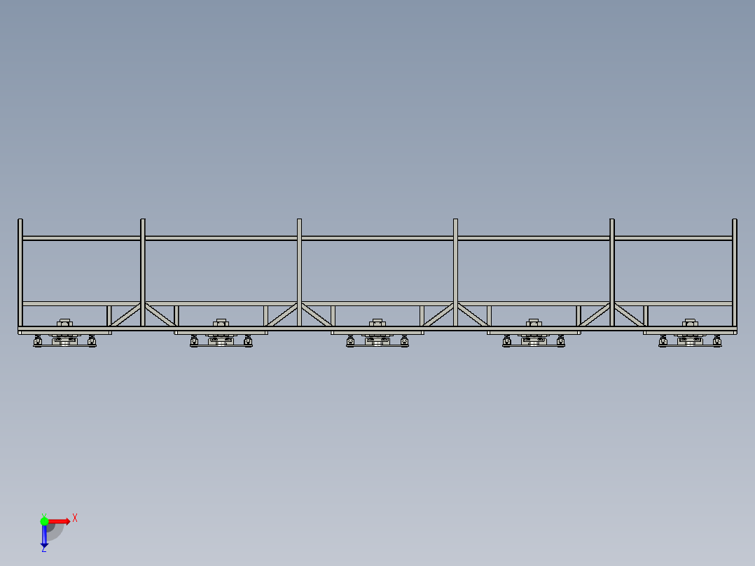 工件加工的自动移印机俯视图