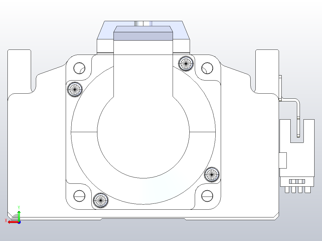 日规模组半封闭丝杆TPA-HNR-105D-1610C-L700-M-C-P40-N3后视图