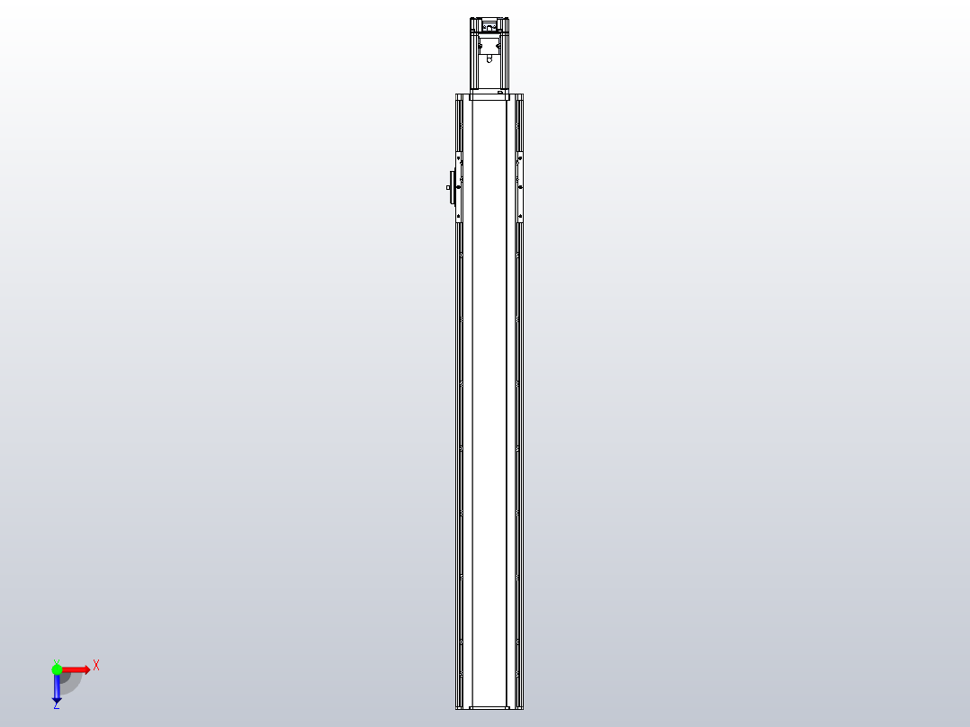日规模组半封闭丝杆TPA-HNR-105D-1610C-L700-M-C-P40-N3俯视图