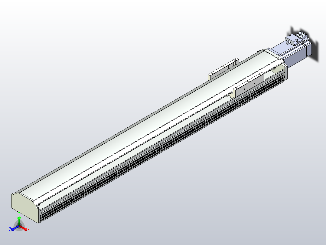 日规模组半封闭丝杆TPA-HNR-105D-1610C-L700-M-C-P40-N3正等轴测图