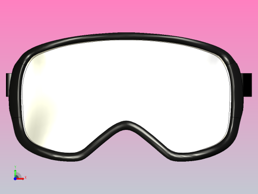 滑雪板护目镜前视缩略图