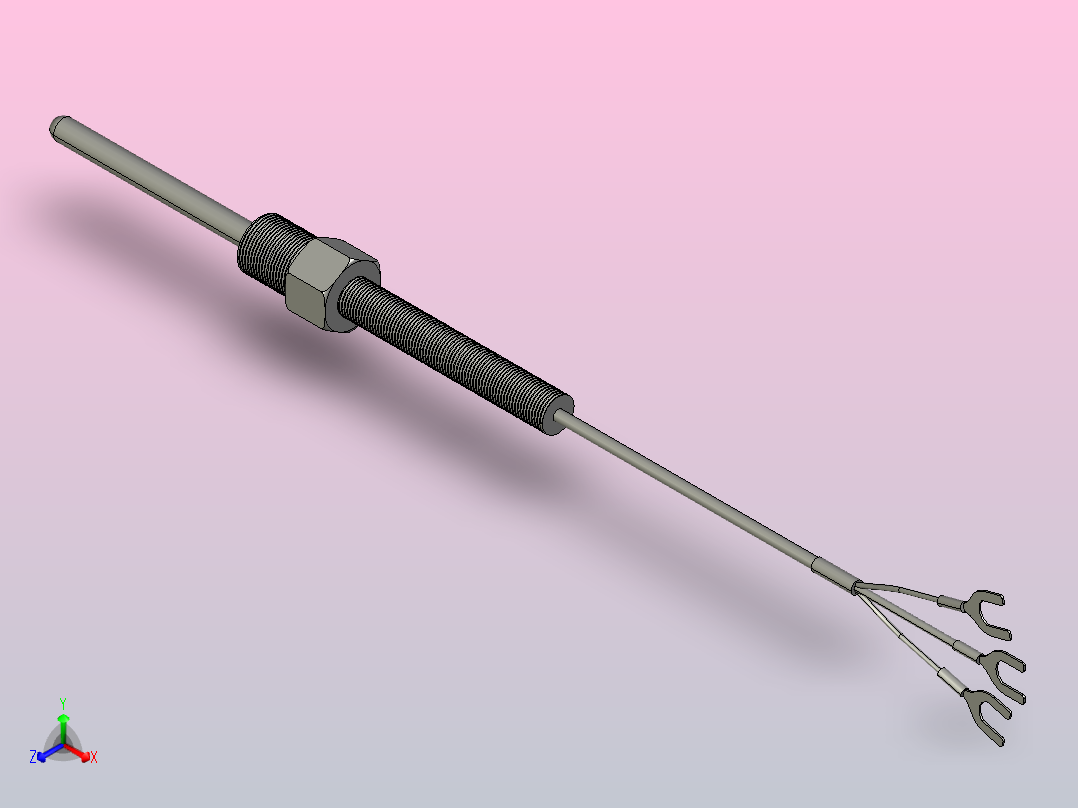 温度传感器ZKP15-3-2主视图