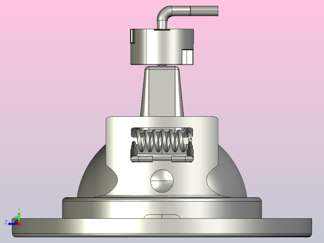 面板安装灯右视图