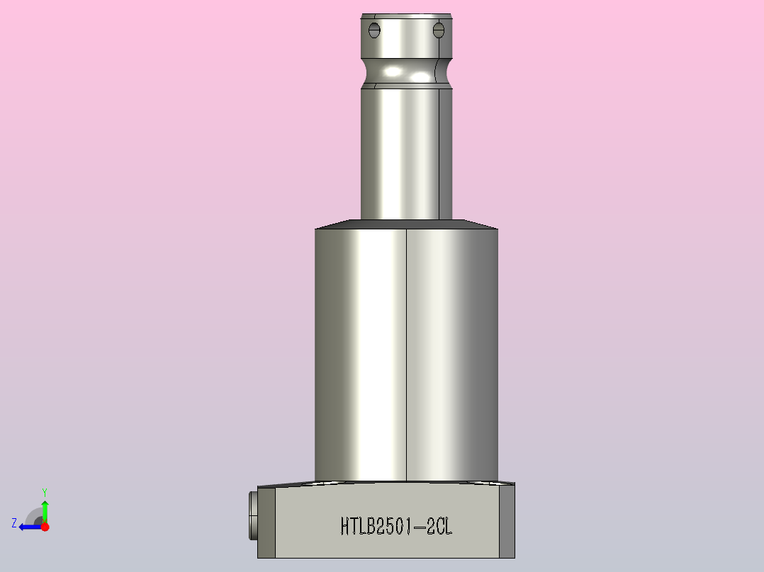 HTLB2501-2CL油压复动旋转夹紧器右视图