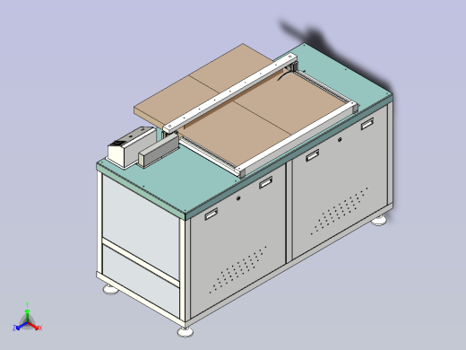 PCB板切割机设备3D图