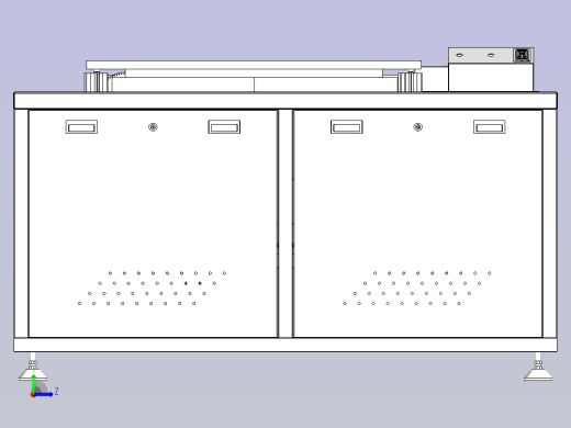 PCB板切割机设备3D图左视缩略图