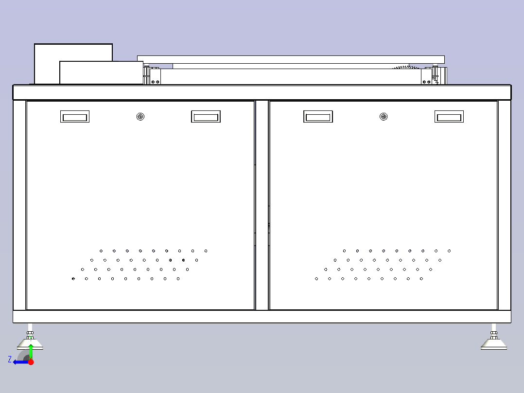 PCB板切割机设备3D图右视图
