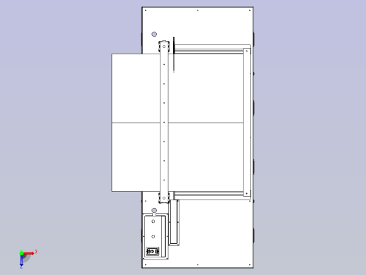 PCB板切割机设备3D图俯视缩略图