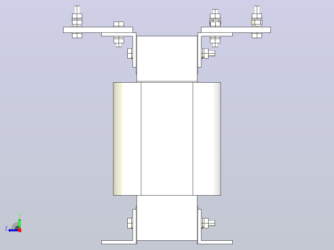 SG-8三相干式变压器三维模型202010右视图