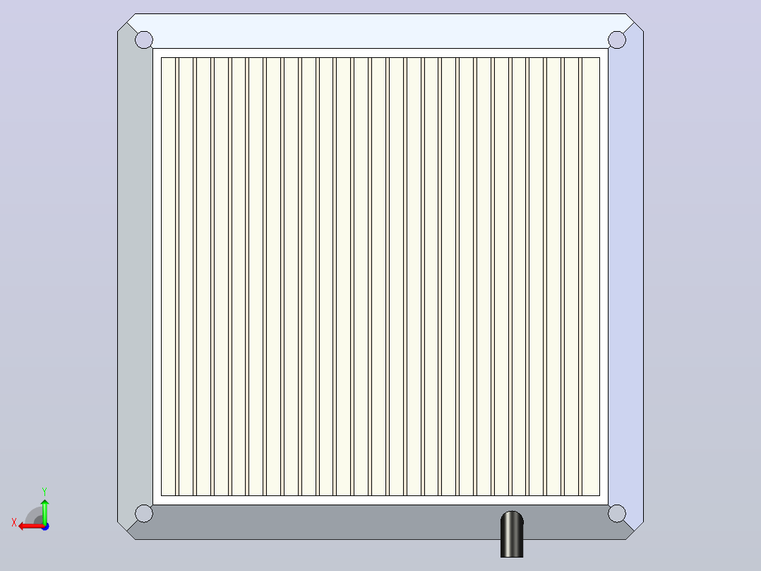 200W LED投影仪后视图