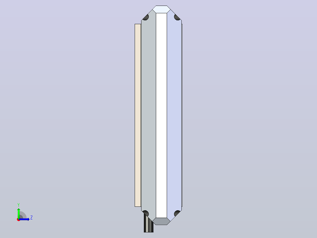 200W LED投影仪左视图