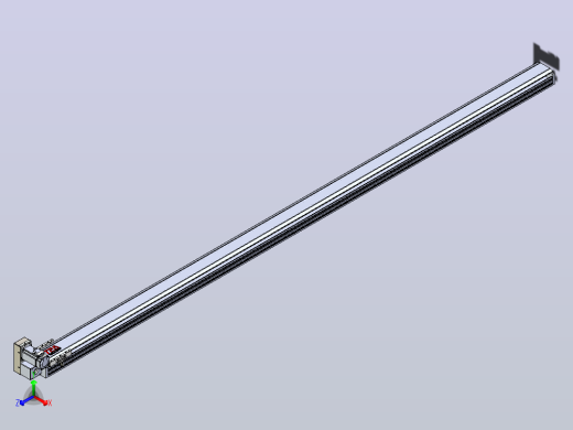 皮带直线轴半封闭可选导轨TPA-HNB-120D-110-L2900-LU-Y-P40-N3正等轴测缩略图
