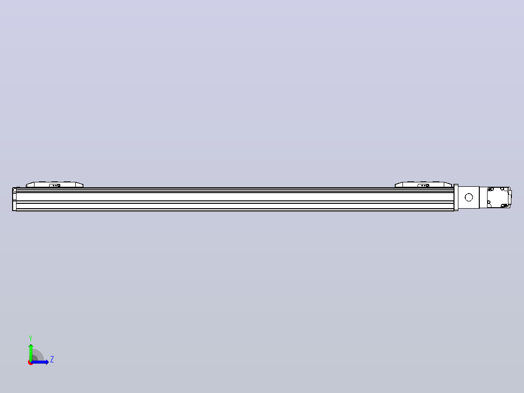 皮带直线轴双滑块型TPA-GCBS-50-P42-L300-QR-M10-N3左视图
