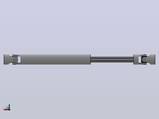 万向联轴器WSP05-PB-Y14-Y14-300／450WSP型可伸缩小型十字轴万向联轴器后视缩略图