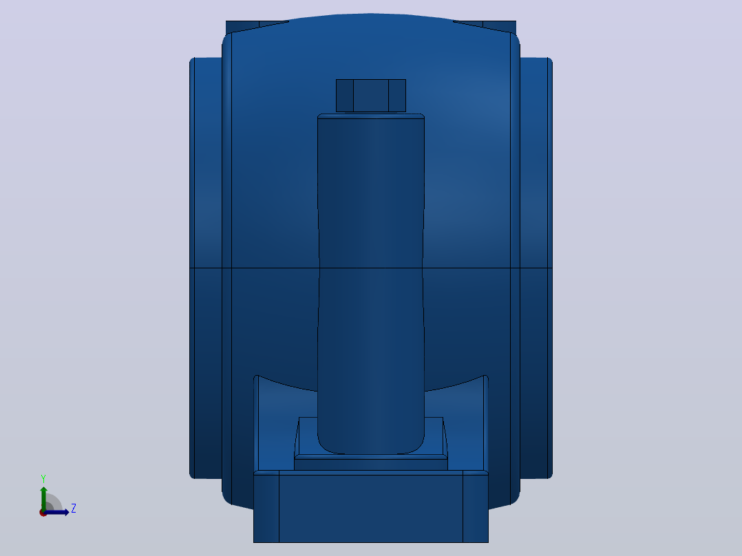 SN500系列[SN524-SSN524]轴承左视图