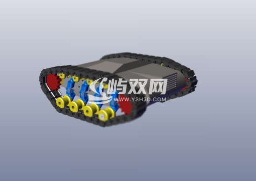 直流电机履带坦克玩具模型缩略图