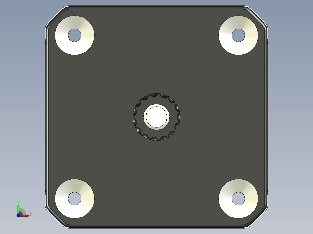 Nema_17电机_PHB42S60-403-AD1前视图