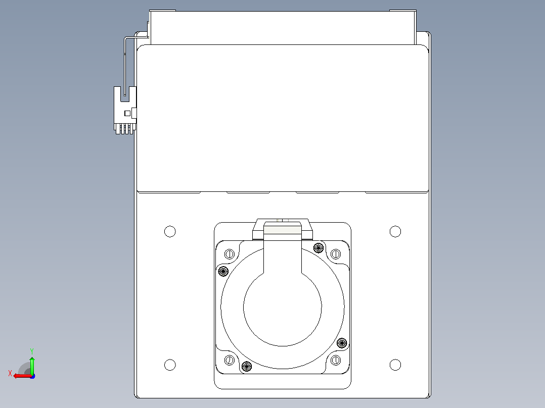 滚珠丝杠直线轴带导轨全封闭TPA-HCR-175D-2510C-L1600-MP-C-P75-N3后视图
