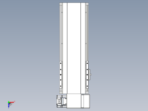 皮带直线轴半封闭可选导轨TPA-HNB-140D-120-L200-RP-Y-P40-N3俯视缩略图