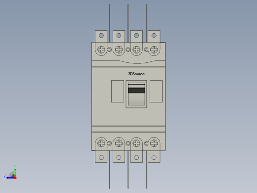 正泰空气断路器NM6S-400S-250-4P右视缩略图