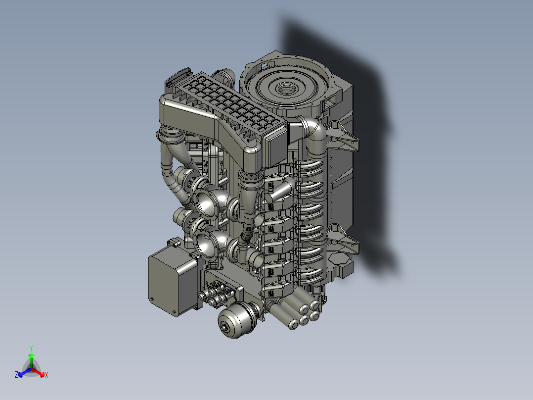 移动式柴油发电机设备3D模型