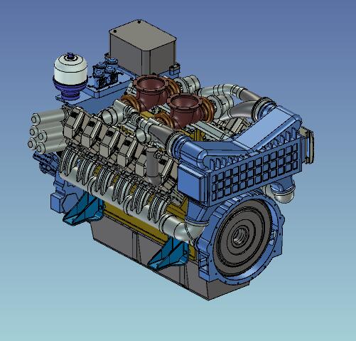移动式柴油发电机设备3D模型