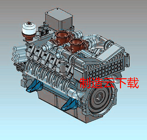 移动式柴油发电机设备3D模型缩略图