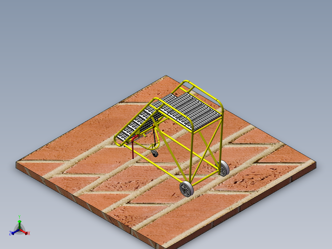 solidworks ladder维修移动梯子