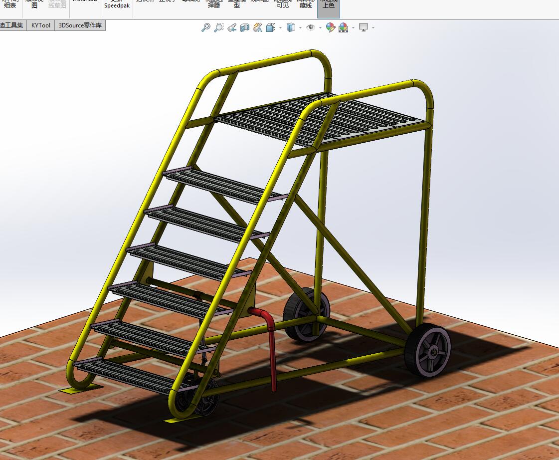 solidworks ladder维修移动梯子