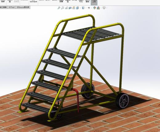 solidworks ladder维修移动梯子缩略图