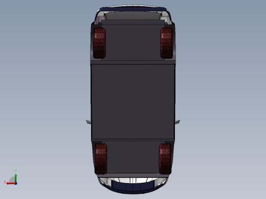 简易宝马X5汽车3D模型图纸 Solidworks设计后视缩略图