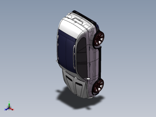 简易宝马X5汽车3D模型图纸 Solidworks设计正等轴测缩略图