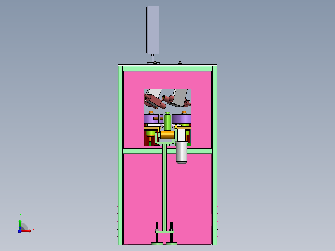玻璃瓶质量检测机前视图