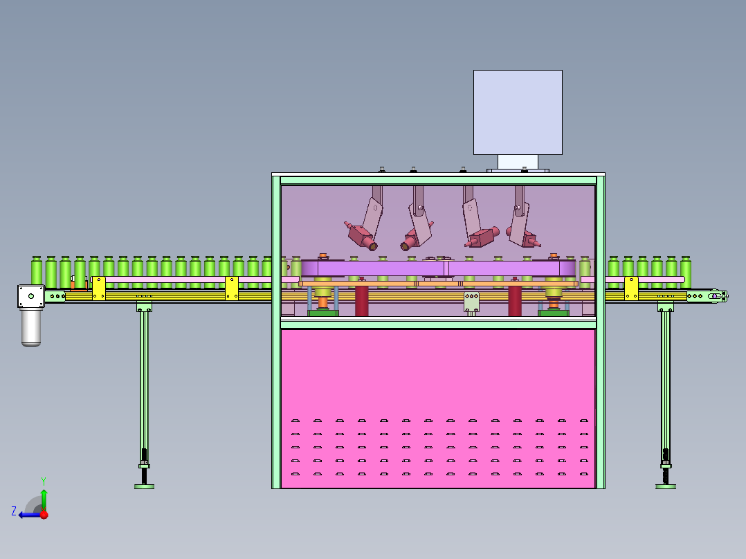 玻璃瓶质量检测机右视图