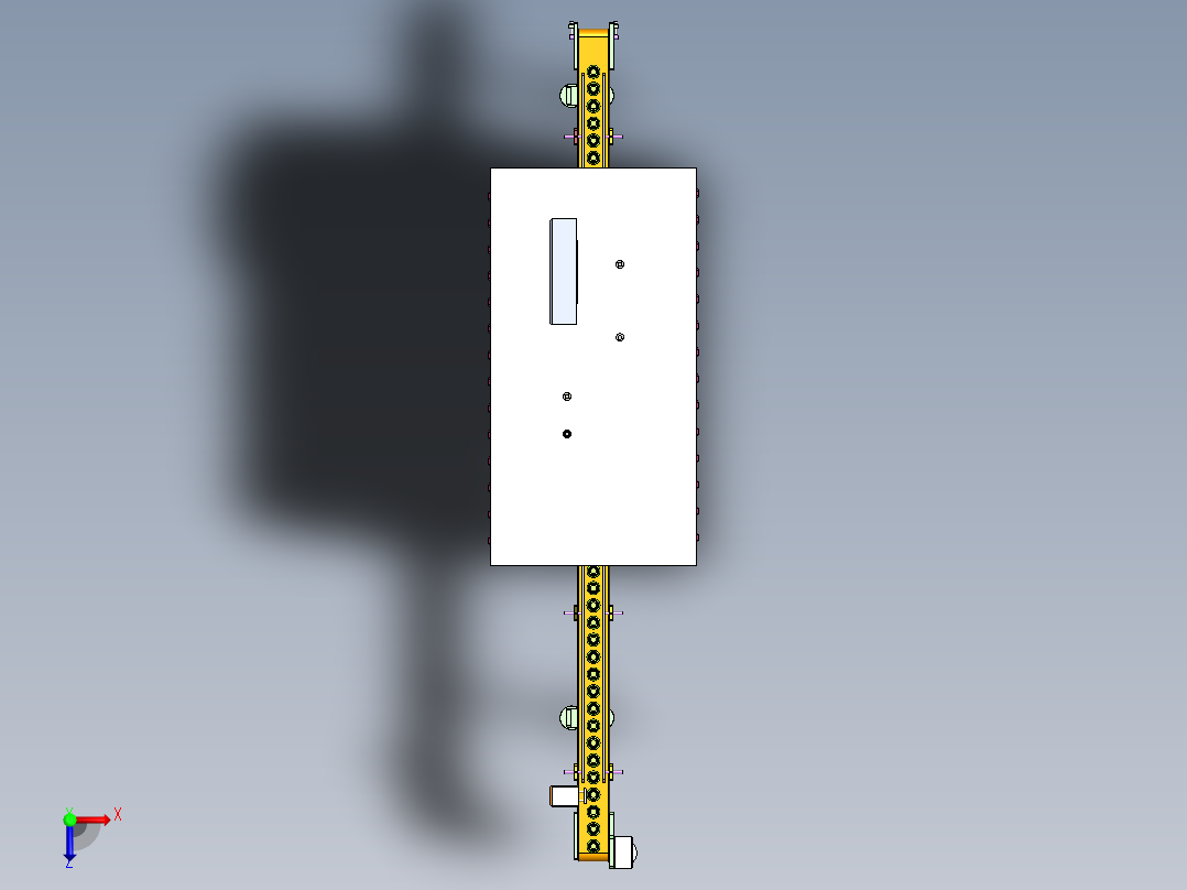 玻璃瓶质量检测机俯视图