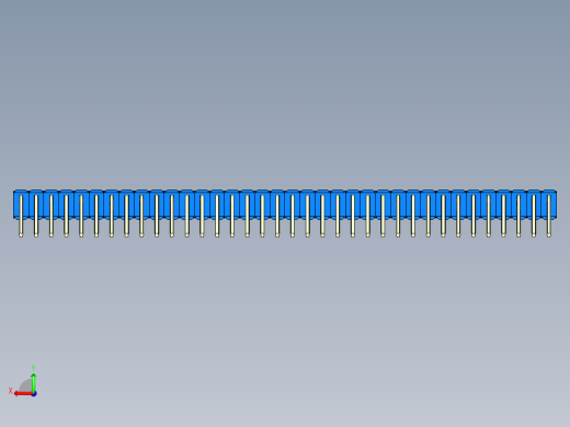 彩色公排针 100mil 2.54mm 系列-DS1022_blue_2x36p_100mil_TypeD_rev1.0后视缩略图