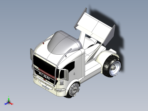 32-人卡车+(欧洲卡车) 3d模型图纸正等轴测缩略图