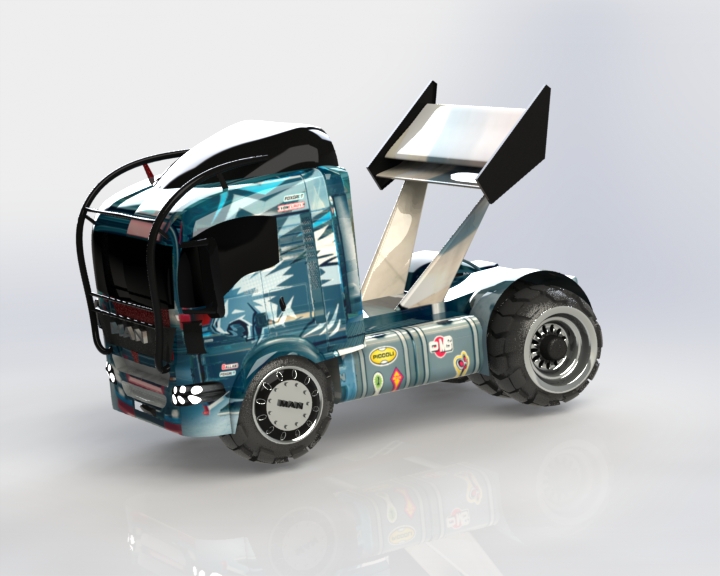 32-人卡车+(欧洲卡车) 3d模型图纸