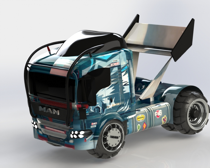 32-人卡车+(欧洲卡车) 3d模型图纸