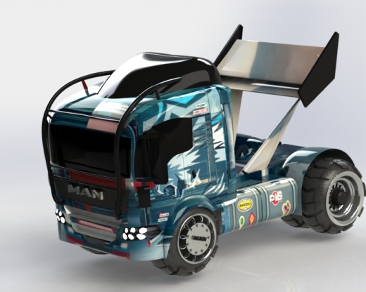 32-人卡车+(欧洲卡车) 3d模型图纸缩略图