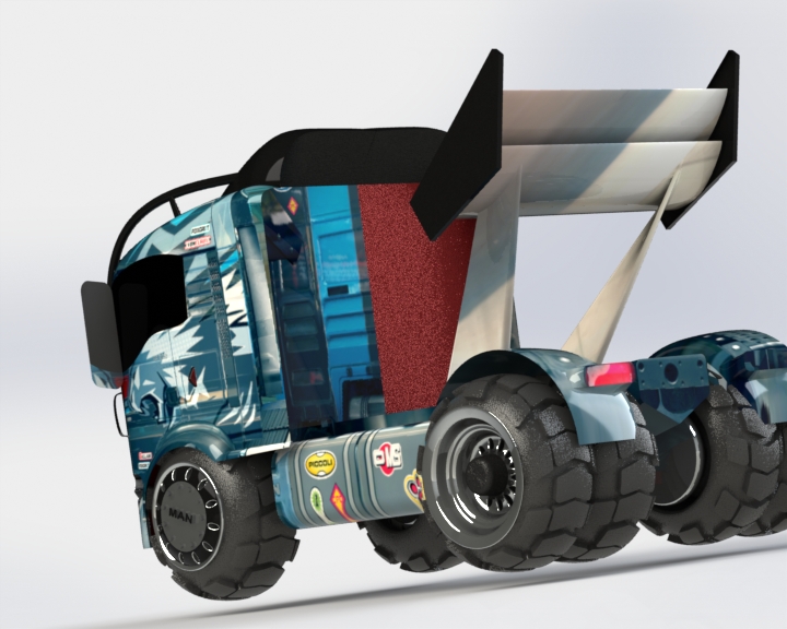 32-人卡车+(欧洲卡车) 3d模型图纸