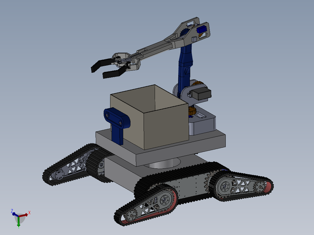 采摘机器人三维SW模型1385041