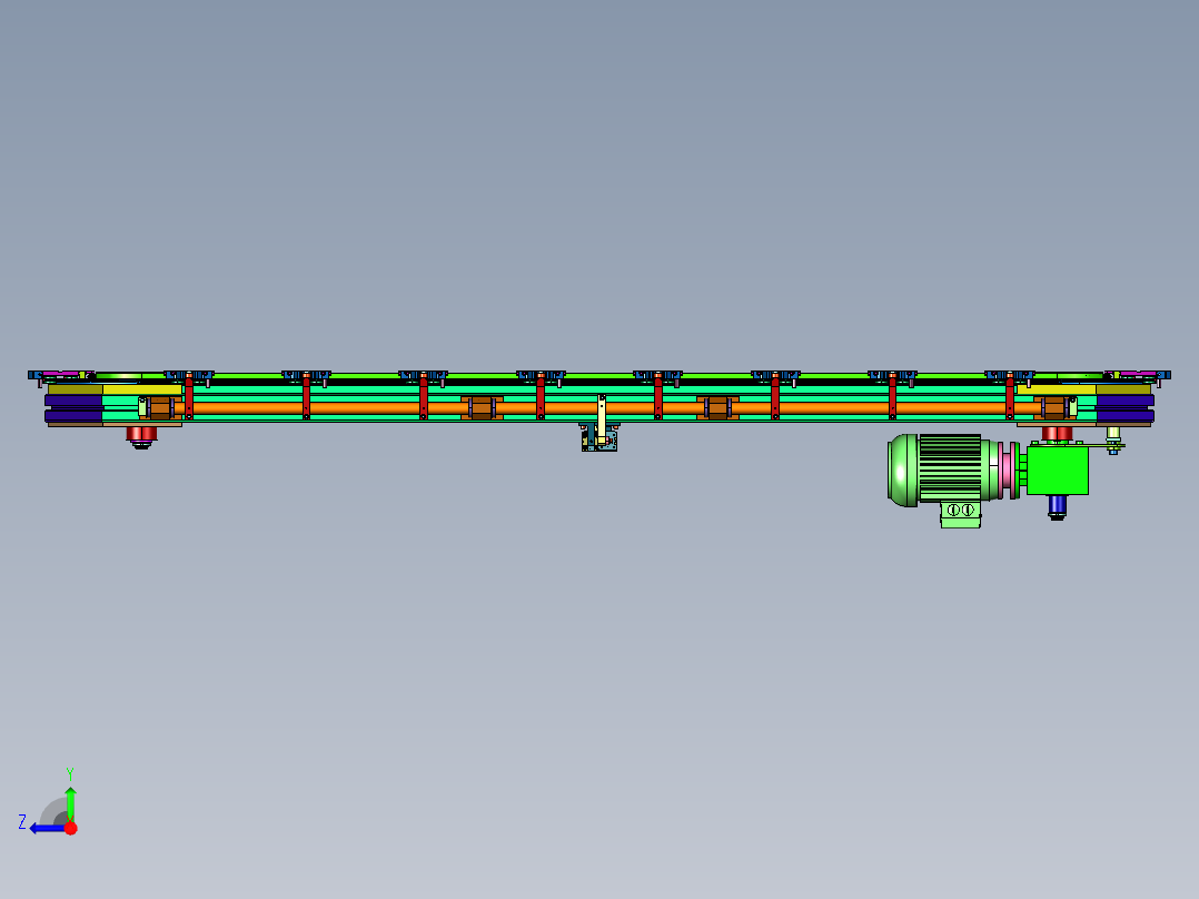 电动直线导轨滑块装配线右视图