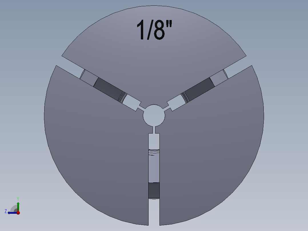 R8-夹头组-R8 COLLET 0.125.SLDPRT右视图