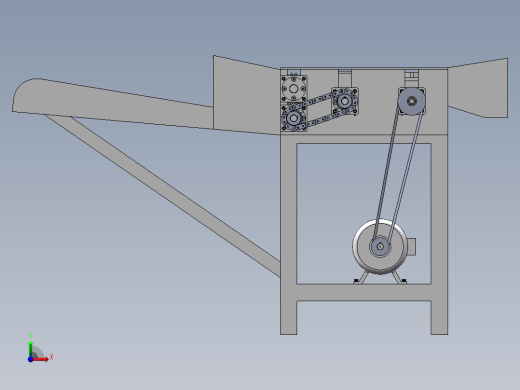 铡草揉丝一体机三维+二维1573421